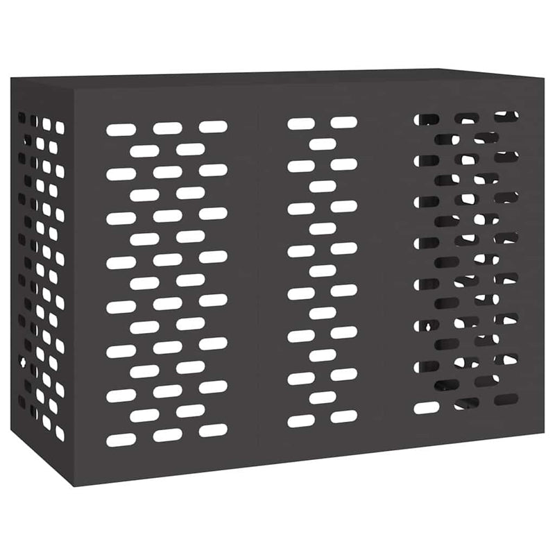Afbeelding laden in galerijviewer, Vidaxl airconditioner hoes zwart 110 x 50 x 80 cm staal
