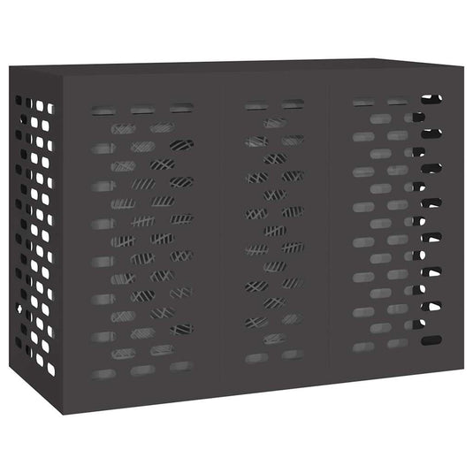 Vidaxl airconditioner hoes zwart 110 x 50 x 80 cm staal