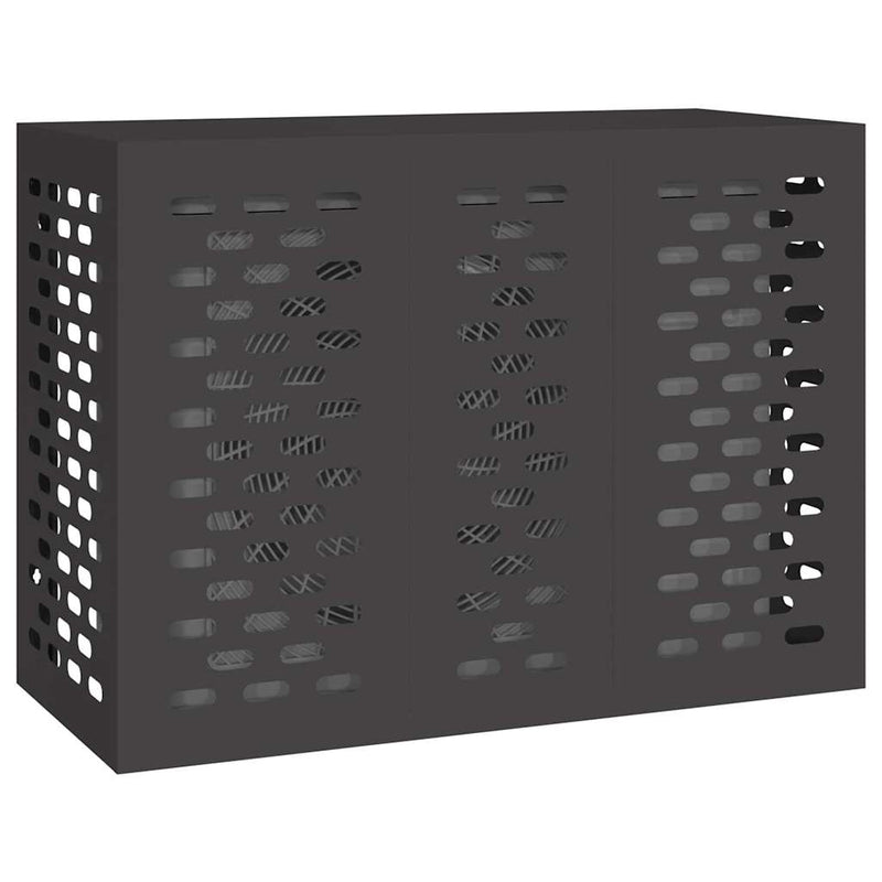 Afbeelding laden in galerijviewer, Vidaxl airconditioner hoes zwart 110 x 50 x 80 cm staal
