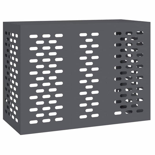 Vidaxl airconditioner hoes antraciet 110 x 50 x 80 cm staal