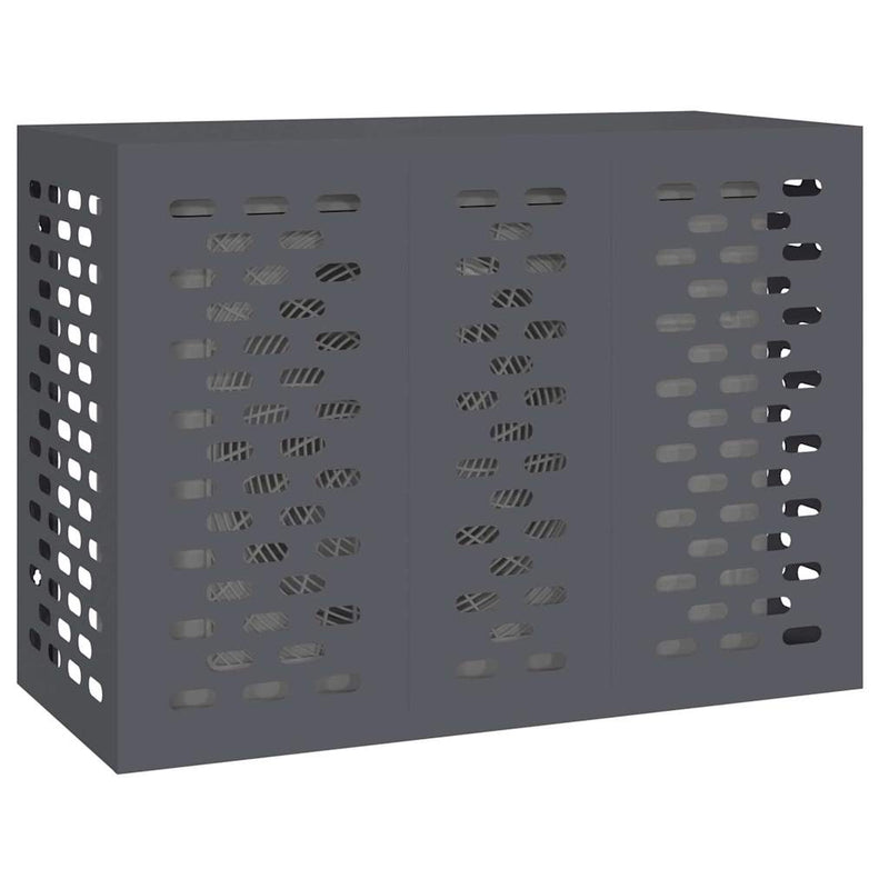 Afbeelding laden in galerijviewer, Vidaxl airconditioner hoes antraciet 110 x 50 x 80 cm staal
