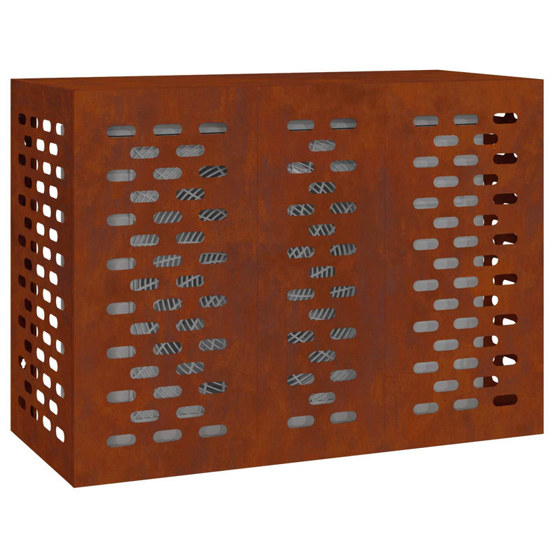 Afbeelding laden in galerijviewer, Vidaxl airconditioner hoes roestig 110 x 50 x 80 cm cortenstaal
