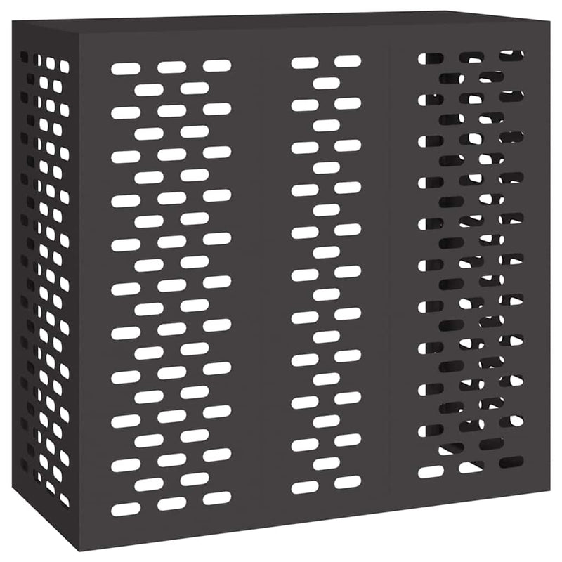 Afbeelding laden in galerijviewer, Vidaxl airconditioner hoes zwart 110 x 50 x 105 cm staal
