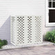 Vidaxl airconditioner hoes wit 110 x 50 x 105 cm staal