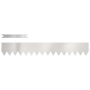 Vidaxl tuinrand 30 pcs zilver 100 x 0.05 x 20 cm roestvrij staal