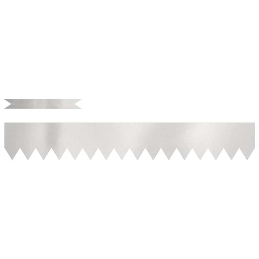 Vidaxl tuinrand 50 pcs zilver 100 x 0.05 x 20 cm roestvrij staal