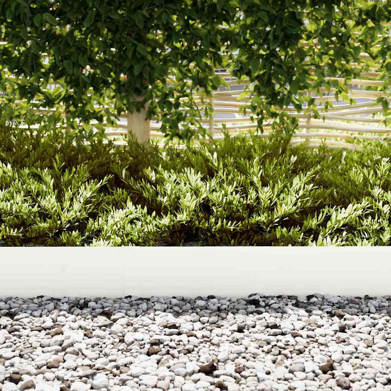 Chargez l'image dans la visionneuse de la galerie, Vidaxl tuinrand 20 pcs wit 100 x 0.05 x 20 cm koudgewalst staal
