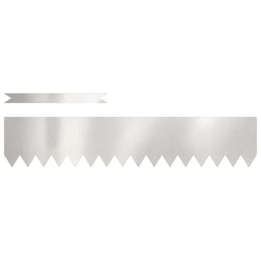 Vidaxl tuinrand 10 pcs zilver 100 x 0.05 x 20 cm roestvrij staal