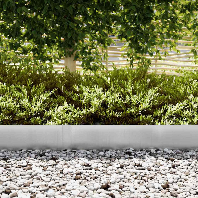 Afbeelding laden in galerijviewer, Vidaxl tuinrand 30 pcs zilver 100 x 0.05 x 20 cm gegalvaniseerd staal
