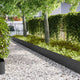 Vidaxl tuinrand 10 pcs zwart 100 x 0.05 x 20 cm koudgewalst staal