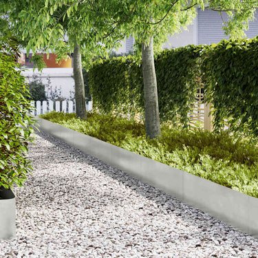 Vidaxl tuinrand 10 pcs zilver 100 x 0.05 x 20 cm roestvrij staal