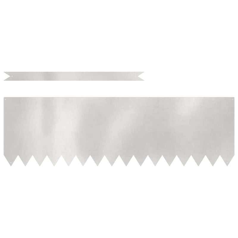 Afbeelding laden in galerijviewer, Vidaxl tuinrand 10 pcs zilver 100 x 0.05 x 20 cm roestvrij staal
