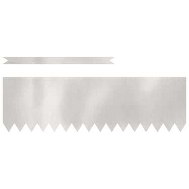 Vidaxl tuinrand 20 pcs zilver 100 x 0.05 x 20 cm roestvrij staal