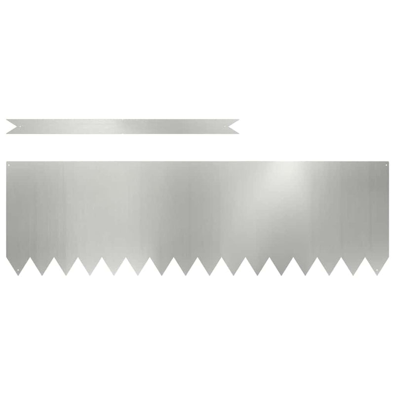 Chargez l'image dans la visionneuse de la galerie, Vidaxl tuinrand 10 pcs zilver 100 x 0.05 x 20 cm gegalvaniseerd staal
