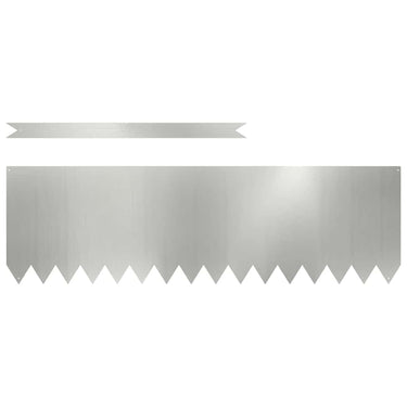 Vidaxl tuinrand 20 pcs zilver 100 x 0.05 x 20 cm gegalvaniseerd staal
