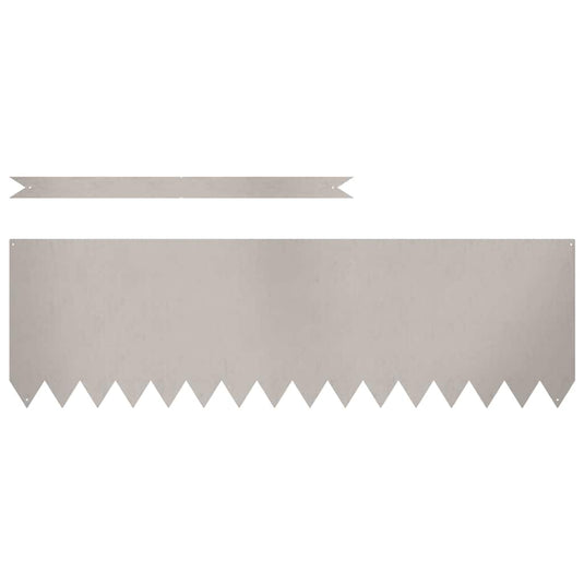 Vidaxl tuinrand 20 pcs bruin 100 x 0.05 x 20 cm cortenstaal