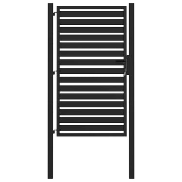 Vidaxl tuinpoort afsluitbaar 100x150 cm aluminium zwart