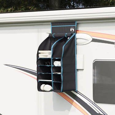 Vidaxl hangende tent organizer 10 vakken zwart 40,5 x 25 x 80 cm