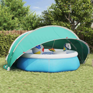 Vidaxl pooldome blauw 430 x 430 x 210 cm 185t polyester met pu-coating