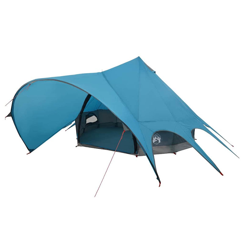 ギャラリービューアに画像をロードする, Vidaxl teepee tent met dak blauw en grijs 600 x 600 x 347 cm
