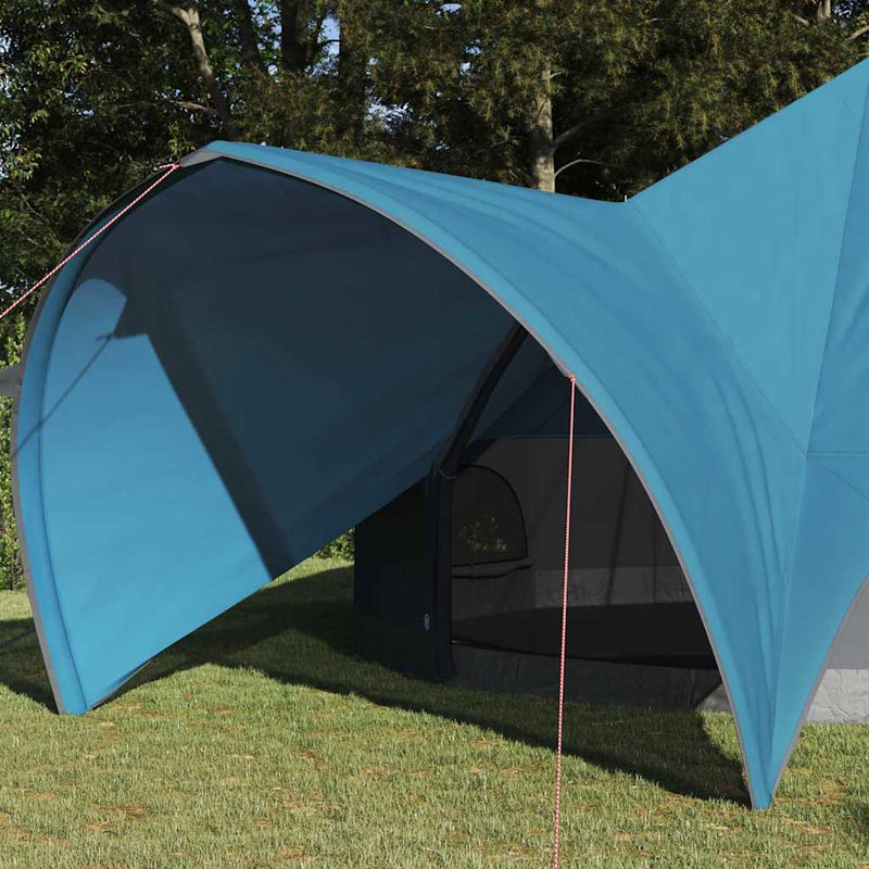 Afbeelding laden in galerijviewer, Vidaxl teepee tent met dak blauw en grijs 600 x 600 x 347 cm
