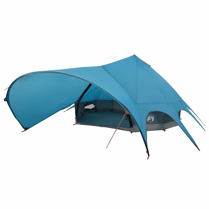 Afbeelding laden in galerijviewer, Vidaxl teepee tent met dak blauw en grijs 600 x 600 x 347 cm
