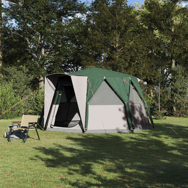 Vidaxl huisje tent met dak met opslag groen 425 x 396 x 222 cm
