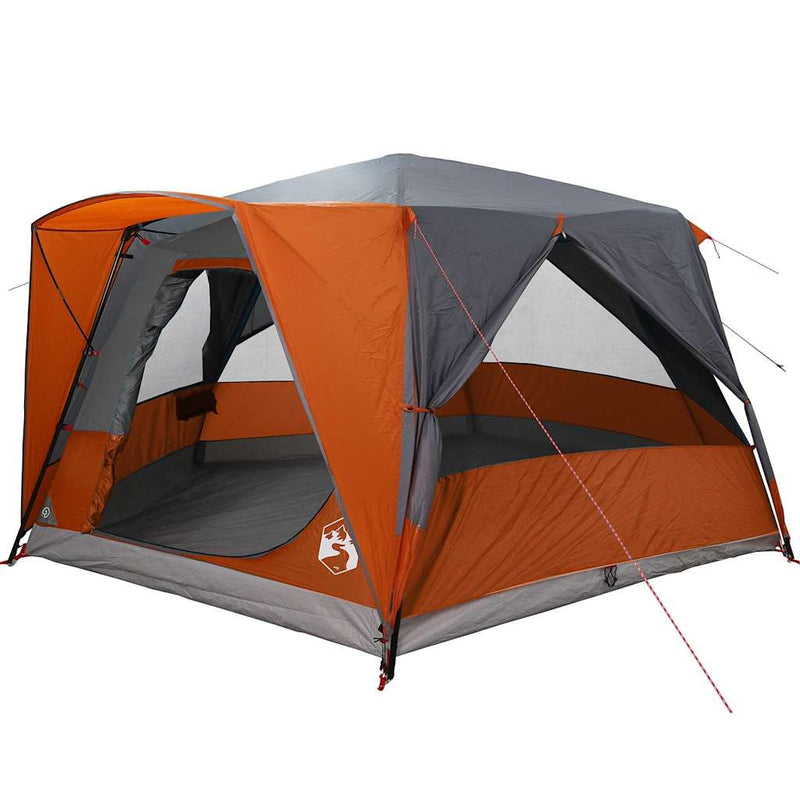 ギャラリービューアに画像をロードする, Vidaxl huisje tent met dak grijs en oranje 400 x 350 x 212 cm
