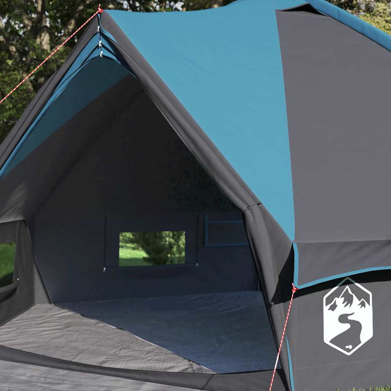 Afbeelding laden in galerijviewer, Vidaxl teepee tent met dak blauw en grijs 490 x 410 x 210 cm
