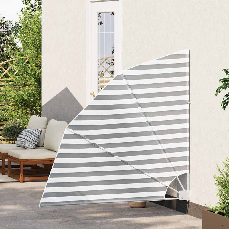 ギャラリービューアに画像をロードする, Vidaxl balkon privacy scherm antraciet en wit 140 x 140 cm polyester
