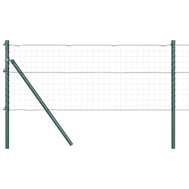 Vidaxl afrasteringspaal 13 pcs groen staal