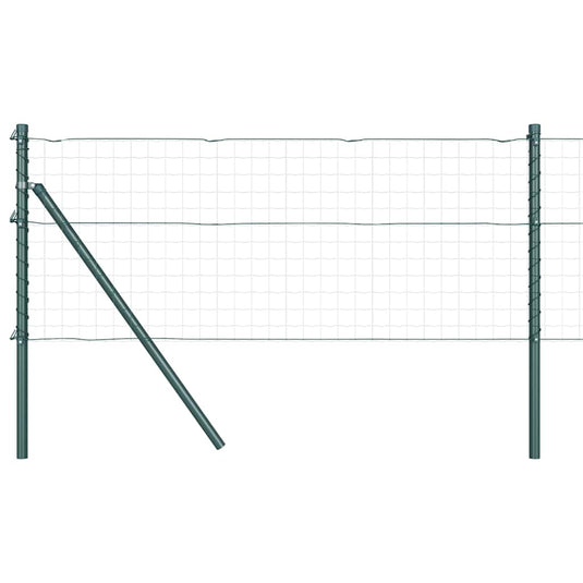 Vidaxl afrasteringspaal 13 pcs groen staal