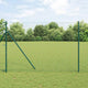 Vidaxl ingegraven hekpalen 7 st groen gepoedercoat staal