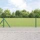 Vidaxl afrasteringspaal 7 pcs groen staal