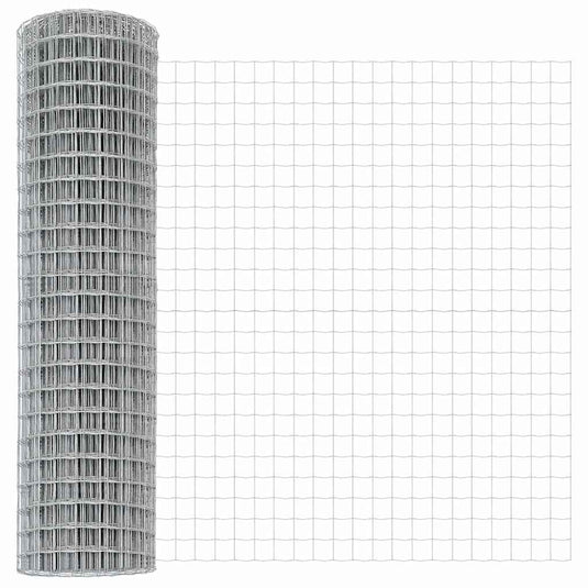 Vidaxl euro hek 1,4 x 10 m pvc-gecoat ijzer