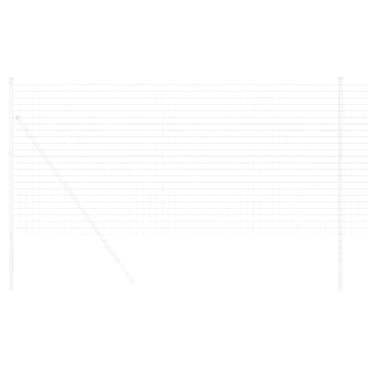 Vidaxl euro hek 1,4 x 10 m pvc-gecoat ijzer