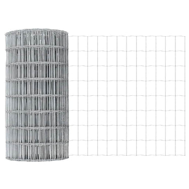 Vidaxl euro hek 0,4 x 10 m pvc-gecoat ijzer