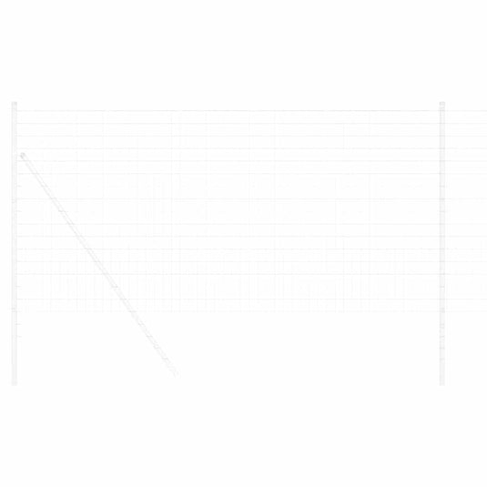 Vidaxl euro hek 1 x 10 m pvc-gecoat ijzer