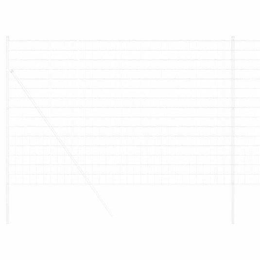 Vidaxl euro hek 1,6 x 10 m pvc-gecoat ijzer