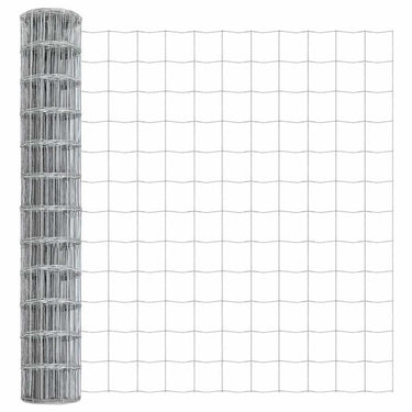 Vidaxl euro hek 1,2 x 10 m pvc-gecoat ijzer
