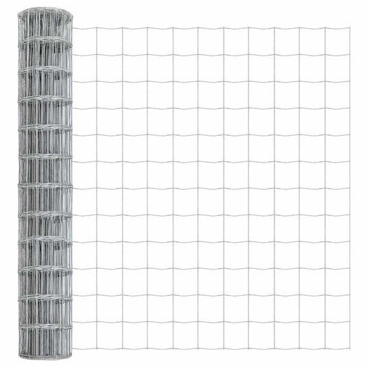 Vidaxl euro hek 1,2 x 25 m pvc-gecoat ijzer