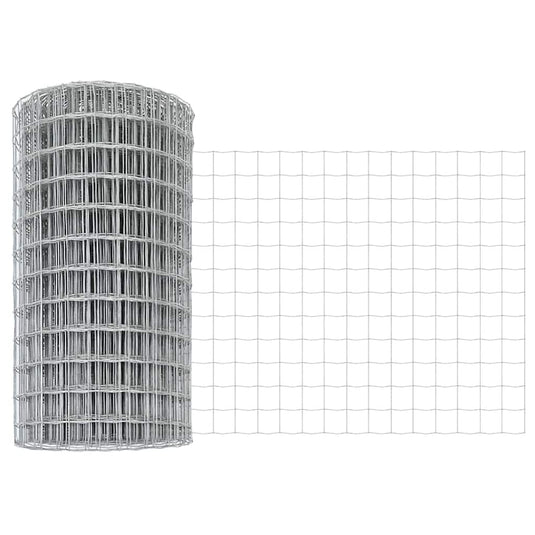Vidaxl euro hek 0,4 x 50 m pvc-gecoat ijzer