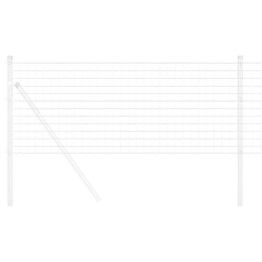 Vidaxl euro hek 0,4 x 50 m pvc-gecoat ijzer