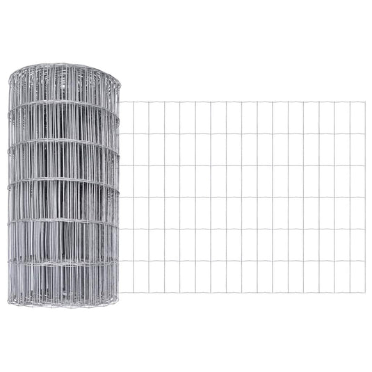 Vidaxl euro hek 0,4 x 50 m pvc-gecoat ijzer