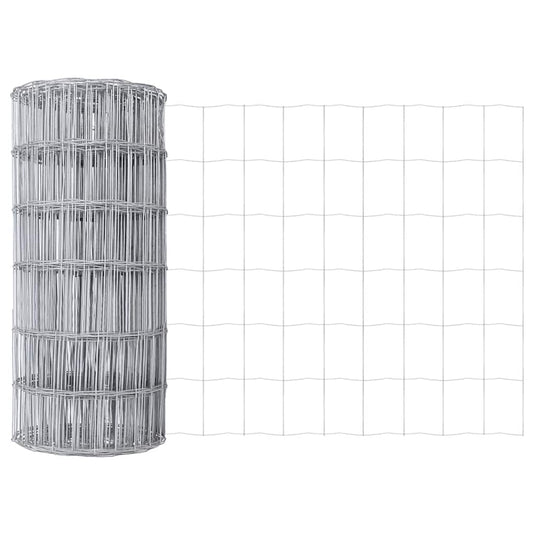Vidaxl euro hek 0,4 x 50 m pvc-gecoat ijzer