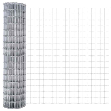 Vidaxl euro hek 1 x 25 m pvc-gecoat ijzer