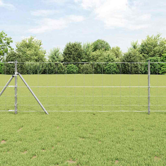Vidaxl weidehekwerk zilver 25 x 0,8 m gegalvaniseerd staal