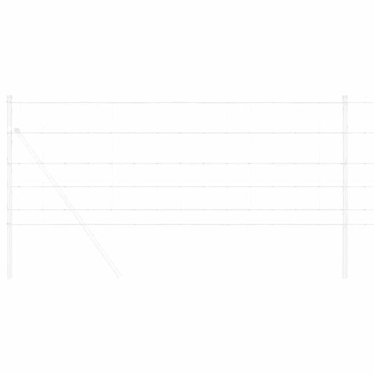 Vidaxl weidehekwerk zilver 25 x 0,8 m gegalvaniseerd staal