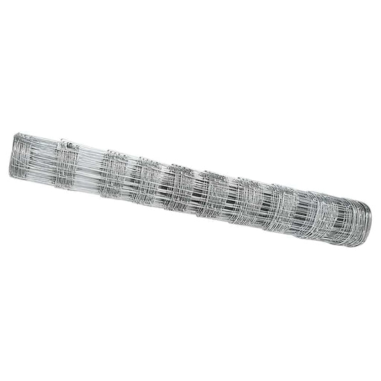 Vidaxl weidehekwerk zilver 25 x 1 m gegalvaniseerd staal