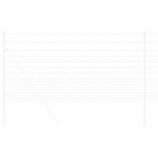 Vidaxl weidehekwerk zilver 25 x 1,2 m gegalvaniseerd staal